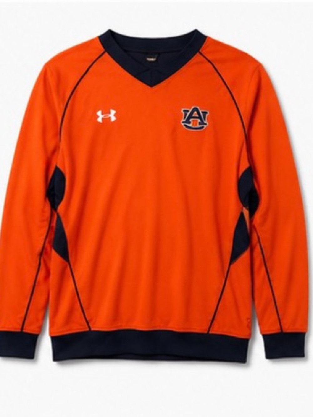Auburn University Under Armour Orange and Navy Long-Sleeve Performance Pullover
